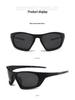 Unisex Polarized Camouflage Sports Sunglasses - Square Frame, Ideal for Cycling, Outdoor Fishing, and Trendy Wear