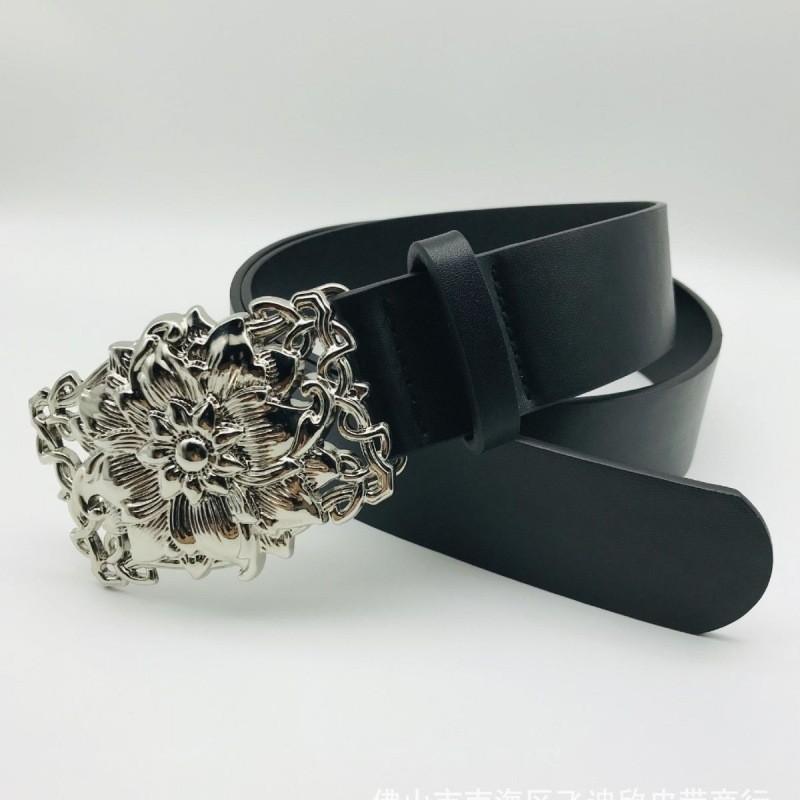2024 D Contemporary Buckle Womens Belt With Decorative Metal Snap For Effortless Style