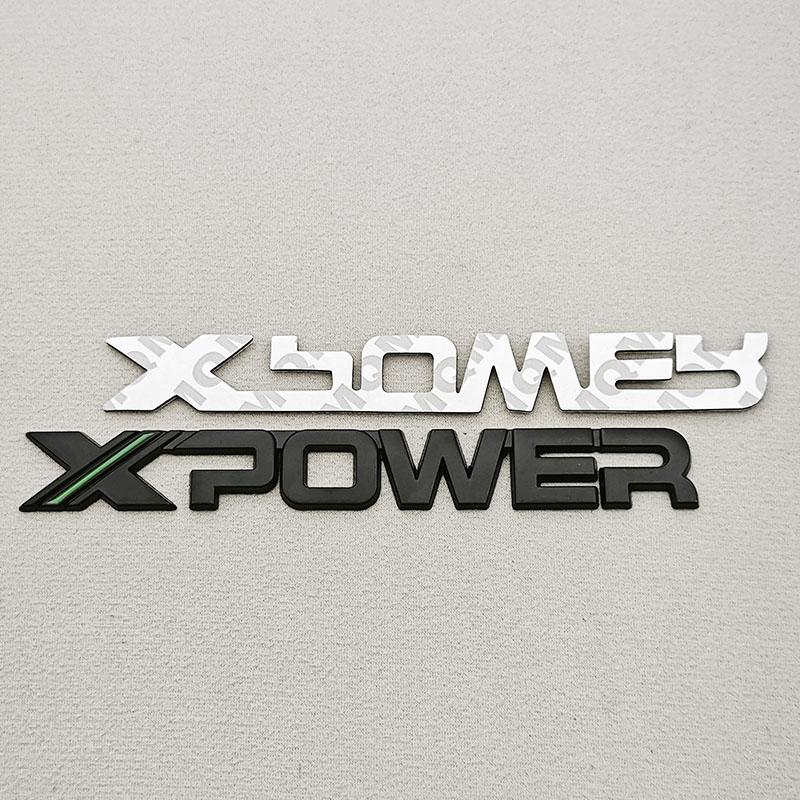 3D Metal Car Sticker Rear Trunk Badge Logo X POWER Sticker Side Fender Emblem For MG MG6 MG5 l MG4 MG3 Tail Exterior Accessories
