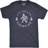 Hide and Seek Champion Funny Bigfoot Graphic Tee Funny T Shirts, Graphic Appare