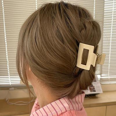 Acryl Haarspangen Quadratische Acryl Haarspange Für Frauen Mädchen Mehrfarbige Haarnadeln Pferdeschwanz Haarspange Haaraccessoires