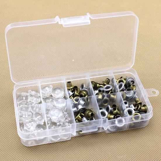 10-Slot Jewelry Rings Ear Stud Holder Beads Storage Box Case Container Organizer