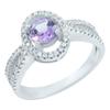 Zilveren ring met natuurlijke amethist (0839622)