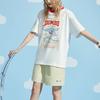 Li Ning X Disney Kollaboration Dumbo Serie Cartoon-Themenprint Lockeres Sport Kurzarm T-Shirt Damen Oberteile Off-White AHSRA66-5