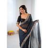 New Launch – Designer Faux Georgette Saree with Bandhani Print & Sequins Embroidery