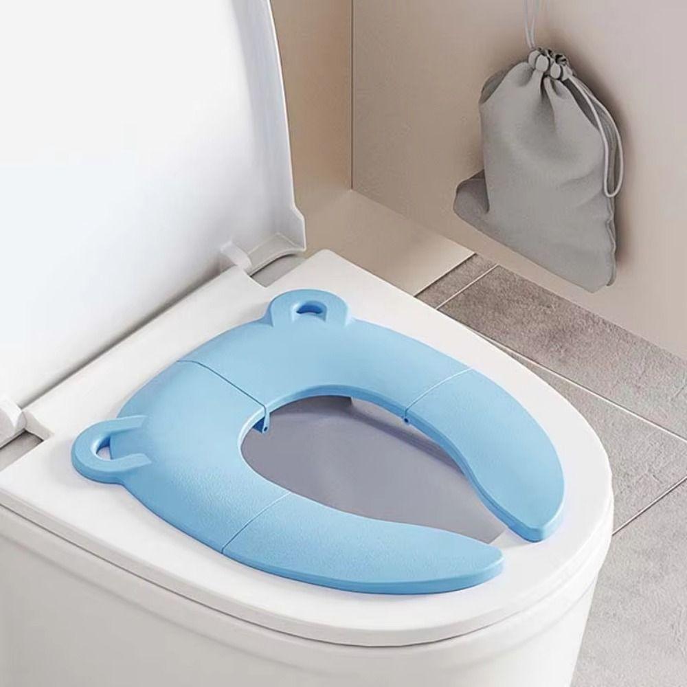 Non-Slip Baby Folding Potty Seat Waterproof Children Potty Chair Pad  Bathroom
