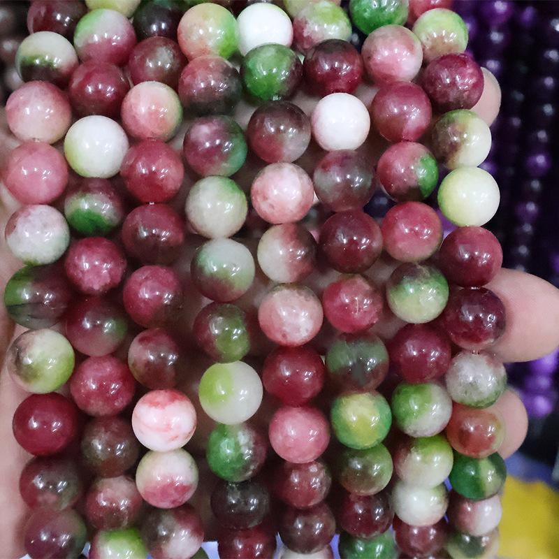 Natural Stone Crystal Beads: Round Beads for Jewelry - Colored Necklaces, Bracelets, Pendants DIY Accessories