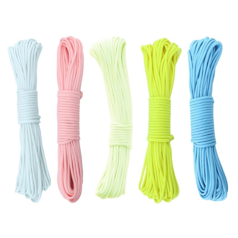Outdoor Camping Luminously Rope 9 Strand Parachutes Cord Highly Strength Tent Rope Lanyards for Outdoor Use