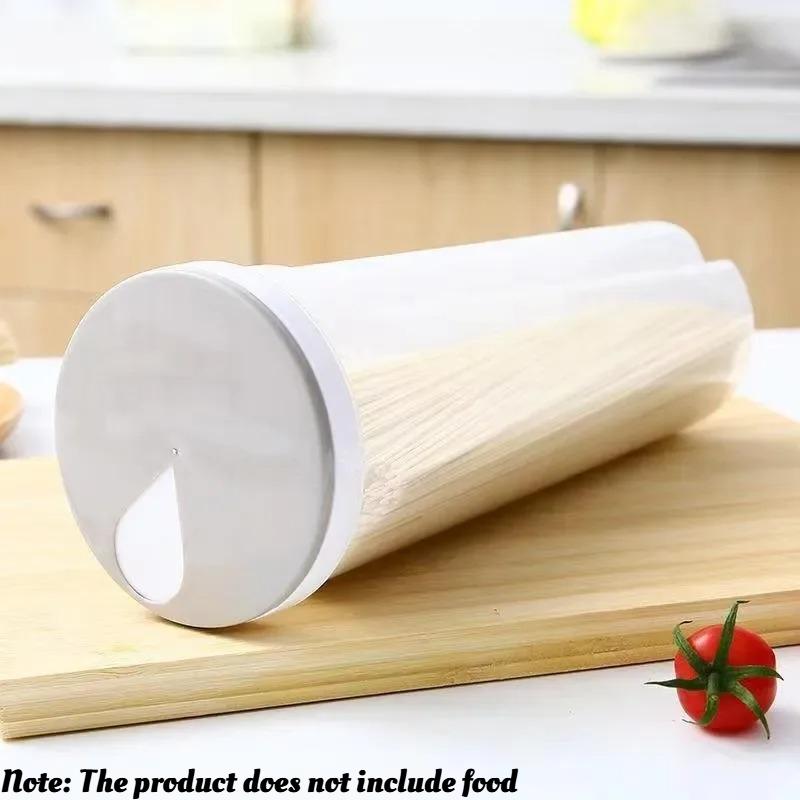 

1pc Airtight Noodles Storage Containers with Dividers, Food Grade Plastic for Pasta Grains Snacks, Pantry Organizer