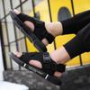 Fashion Men Sandals Soft Comfortable Non-Slip Men Shoes High Quality Woven Beach Sandals Mens Gladiator Sandals Summer Casual Flat Shoes