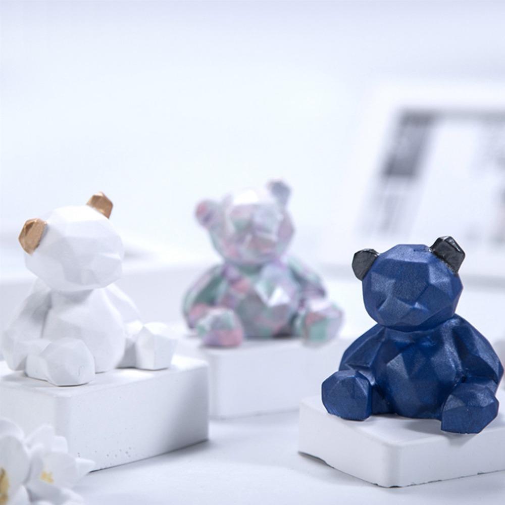 3pcs Food-Grade Silicone Bear Resin Mould Cute Bear Bear Candy Mould  Candle Making