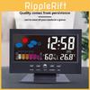 Modern Digital Simplified Alarm Clock Calendar Temperature Display Bedroom Home