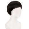 FREE BEAUTY Short Black Cosplay Wig 1960s Synthetic Bowl Cut Mushroom Hair Anime Wig for Everyday Christmas Costume - Men's Use, Halloween,