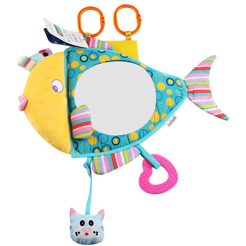 Baby Haha Interactive Mirror Adjustable And Foldable for Visual Development And Hand Grip Skills Training