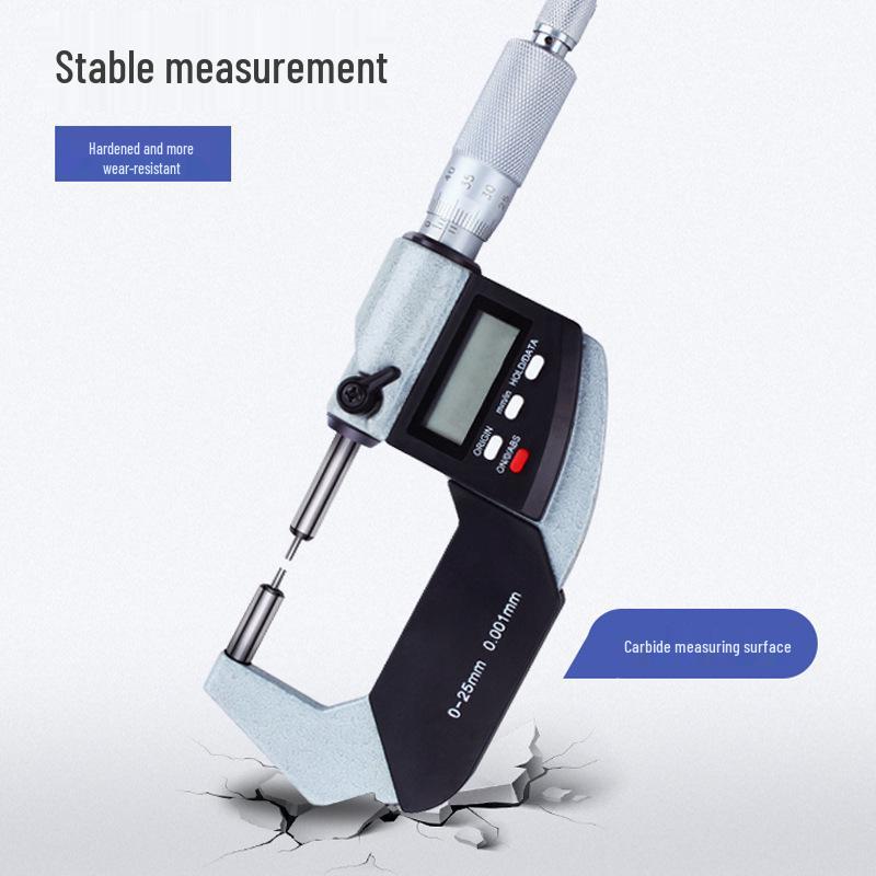 Single & Double Pointed Round Head Spline Probe Digital Caliper with 0-25mm Crimp Height Gauge