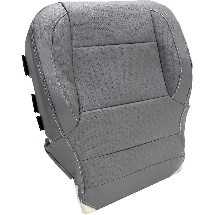 SecosAutoparts Driver or Passenger Side Bottom Replacement Cloth Seat Cover Gray #H2T or 4DP Compatible with Chevy Silverado GMC Sierra 1500 2500HD