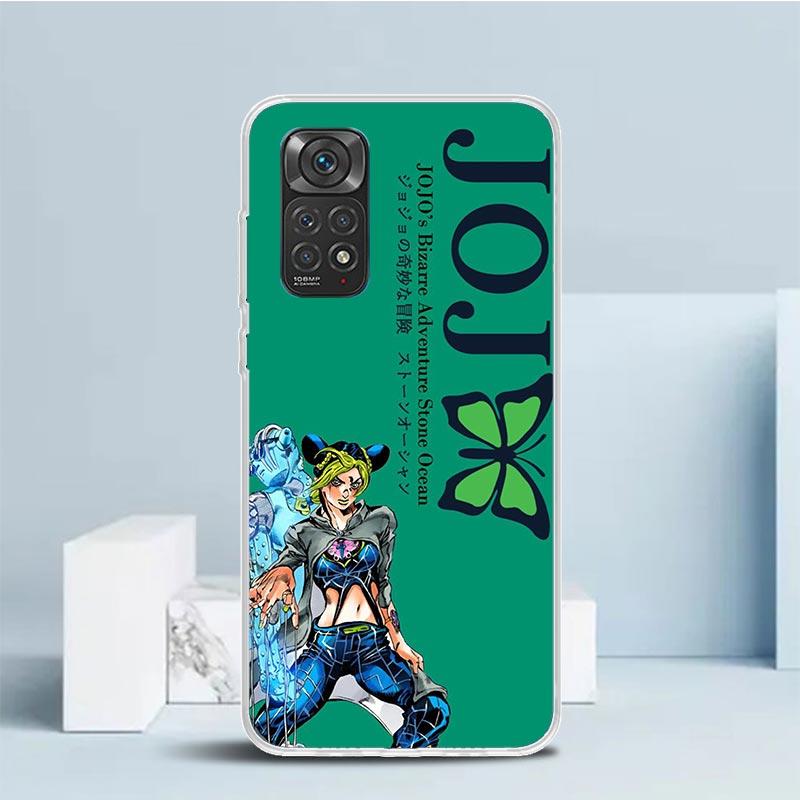 JoJo Bizarre Adventure Jolyne Cujoh Phone Case For Xiaomi Redmi Note 15 14 14S 13 12S 12 Pro Plus 11S 11 11T 11E 10S 10 + Soft T