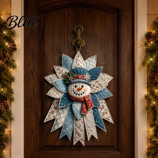 Easy Sewing Crafts Kit Evergreen Christmas Door Festive Quilted for Parties Hanging DIY Tree 3D
