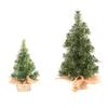 Mini Christmas Tree with Burlap Base Desktop Xmas Trees 20/30CM Cute Mini Christmas Tree  New  Decoration Ornaments