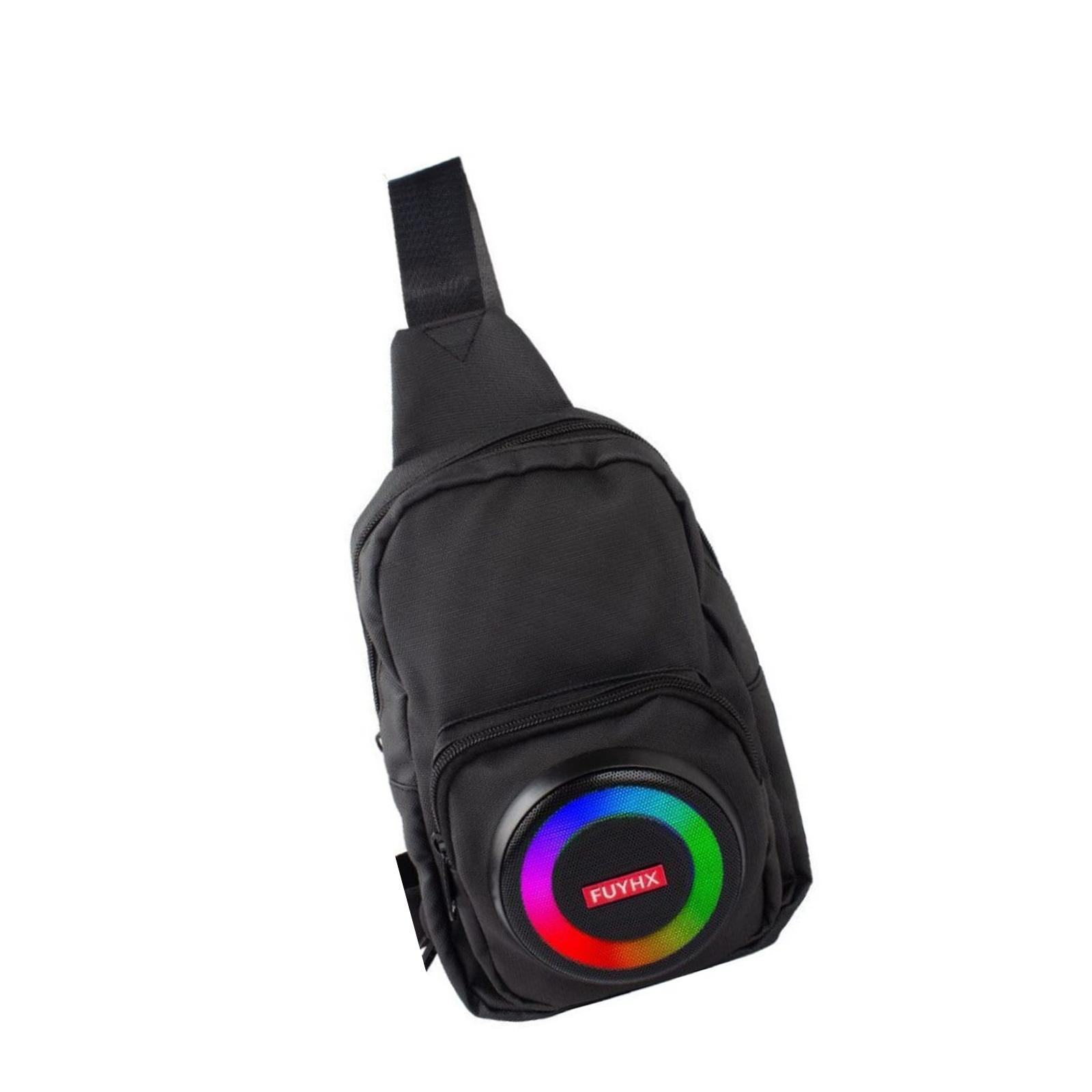 

Нагрудная сумка поясная сумка с динамиками Bluetooth поясная сумка для вечеринок/фестивалей/рейвов/пляжа/лодок перезаряжаемая сумка-слинг