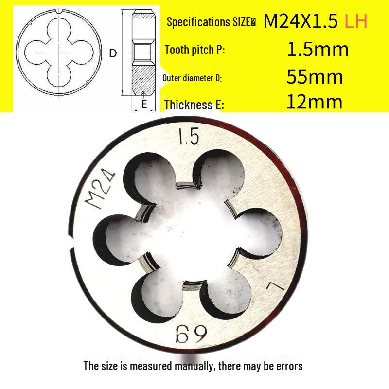 Kulatá vratidlo M24-M26 x 0,5-3 mm, Chod vpřed/vzad, Pravý/Levý závit