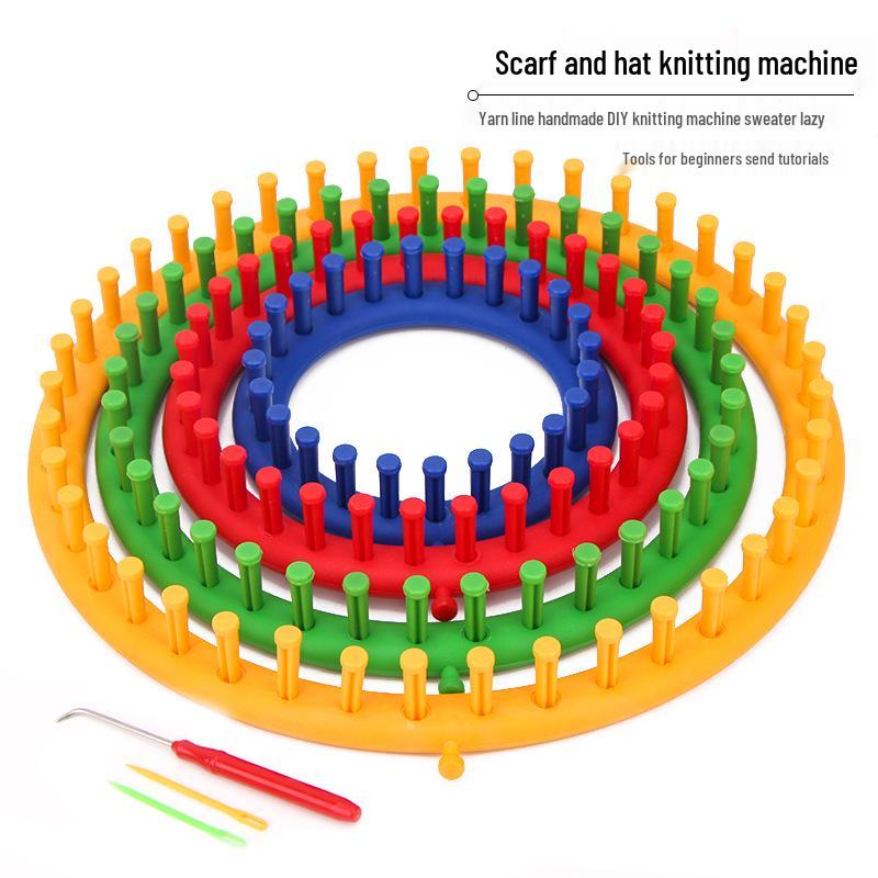 Handmade Yarn Knitting Machine: Scarf, Hat, Sweater DIY Tool with Tutorial