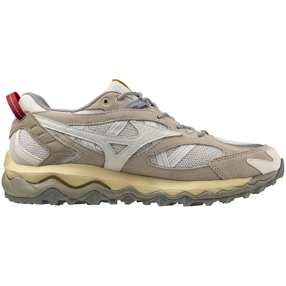 Mizuno Wave Mujin TL Perfect for and Dark Beige x x Size 2E Sneakers, Commuting, School, Lifestyle, Stylish, Off-White Orange, 28.0 cm,