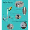 10/25m Air Conditioning Lifting Tool Folding Crane Lifting Bracket Manual Winch Assembly Air Conditioner Lifting Machine