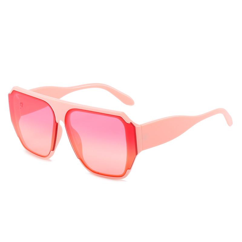 Sunglasses, Personalized Large-Frame Contrasting Color Pc Glasses, Women'S Sunglasses Of The Same Style