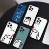Funny Middle Finger Cute Phone Case For iPhone 16,15,14,13,12,17,Pro Max,Plus Silicone Black Case