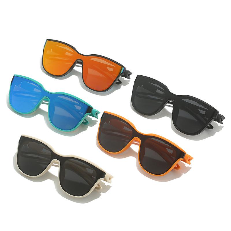 New retro sports eye protection, cycling windproof goggles, hollow mirror legs, curved sunglasses