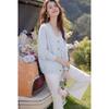 Mokana Women's V-Neck Knit Cardigan with Colorful Buttons
