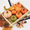 50pcs Halloween Artificial Pumpkin Maple Leaf Decoration Harvest Autumn Fall Tha
