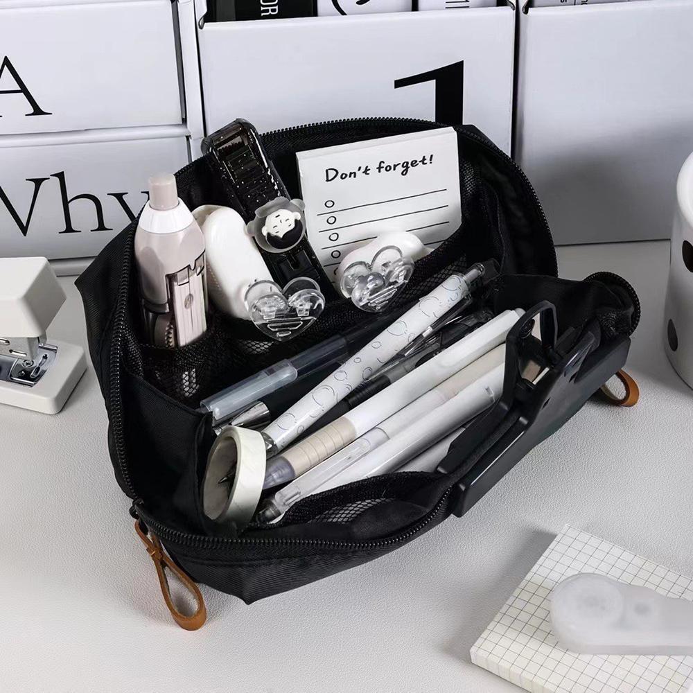 1pc-Pencil Case Large Capacity Student Stationery Case Pencil BagStationery Bag Multi-function Pencil Case Storage Bag