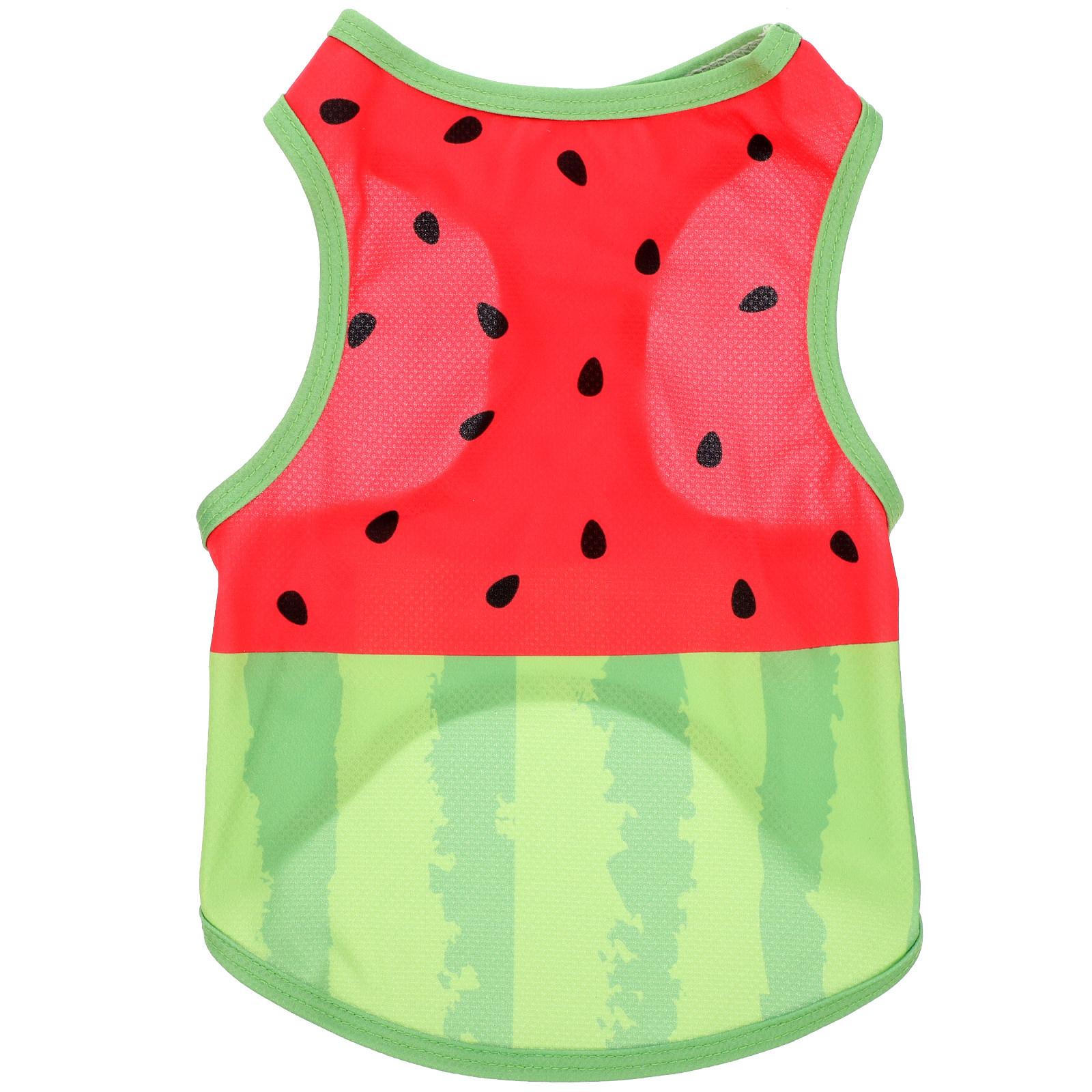 

Pet Cooling Clothes Dog Vest Watermelon Design Size M Breathable Comfortable Summer Ice Vest Outdoor Exercise Cooling T-Shirt XL