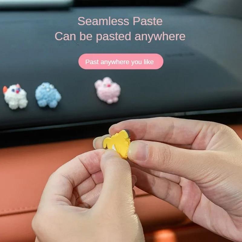 Little Cute Doll Car Accessories Center Console Car Rearview Mirror Ornament For Home and Car Dual-use Lovely Series Decoration