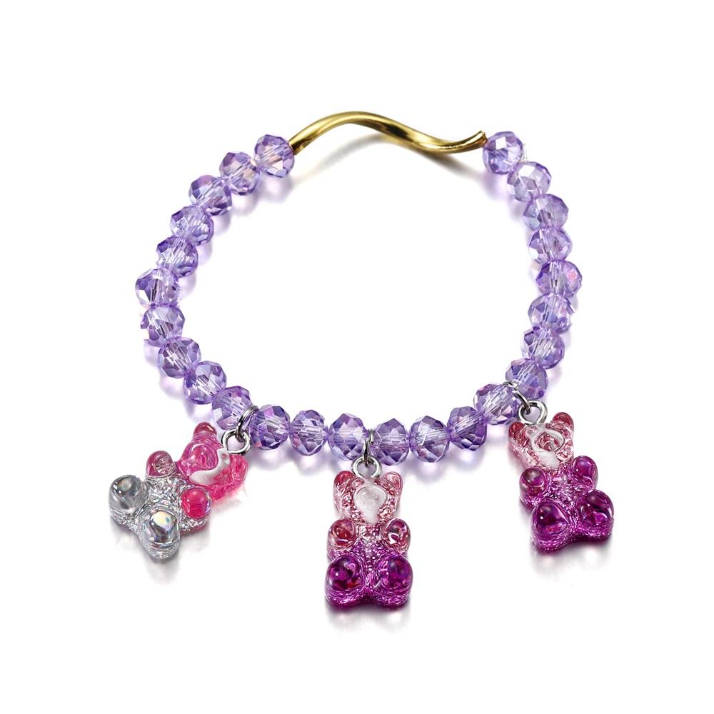 10Pcs Gradient Cute Resin Bear Pendants Charms for DIY Necklace Bracelet Earrings Pendant Jewelry Findings Making Accessories