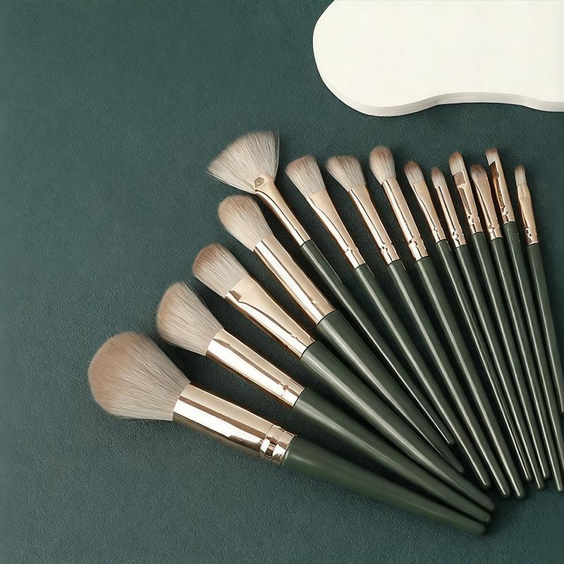 14-teiliges Make-up Pinselset für Foundation, Augenbrauen, Concealer, Lidschatten, Puder, Make-up Pinselset für Reisen und den täglichen Gebrauch