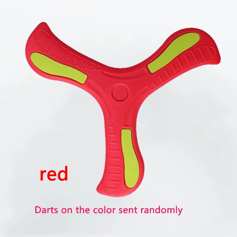Kids Soft Foam 3-Blade Boomerang Cross Shape Outdoor Toy Flying Disc Adult-Kids Interactive Sports Toy Puzzle Stress Relief Gift