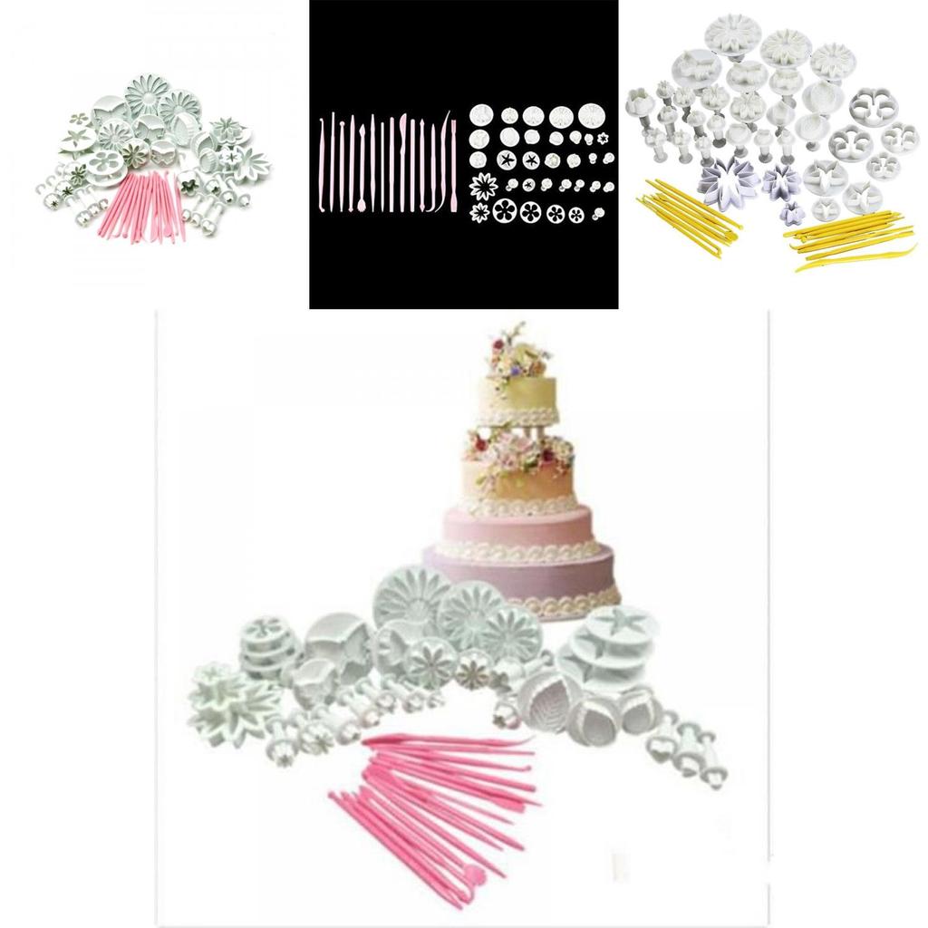 Umfassendes 47-teiliges Sugarcraft Kuchen Dekorieren Fondant Glasur Bäckerei Werkzeugset
