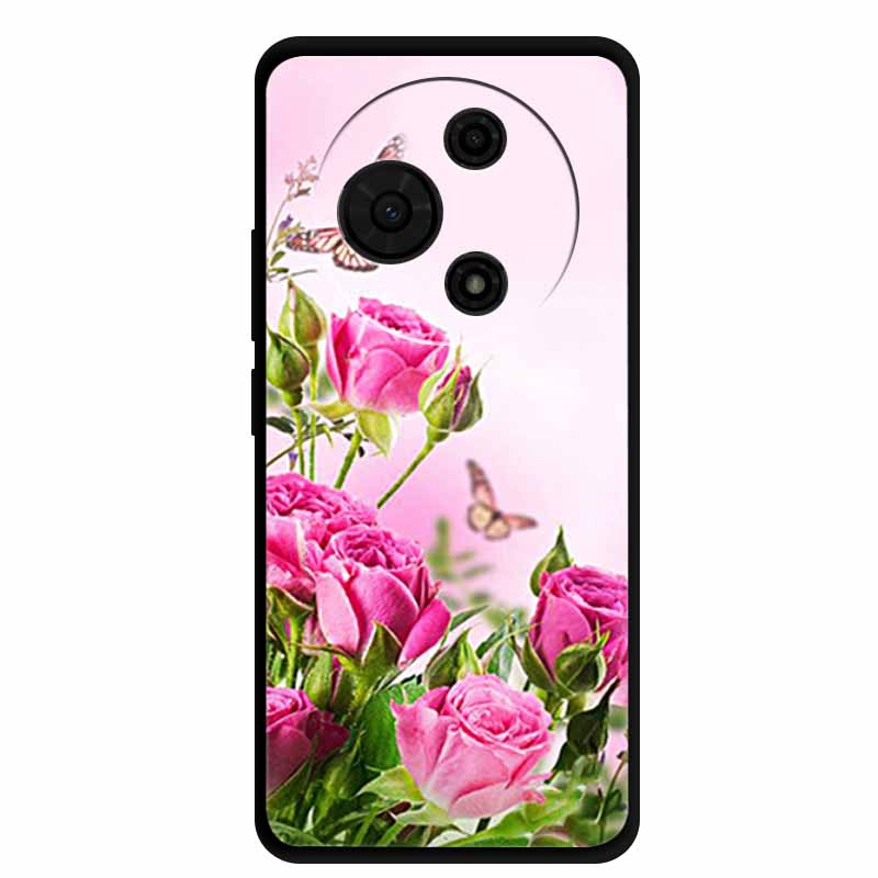 Für TCL 60 SE Hülle T517H Niedliche Cartoon Bunte Weiche TPU Silikon Rückseite für TCL 60 SE Hülle Schwarze Handyhülle Funda TCL60 SE