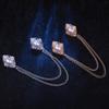 Retro European & American Style Detachable Pearl Chain Collar with Floral Pattern