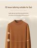 2025 Autumn/Winter Plus Size Men's Warm Half-High Neck Knit Sweater Pullover