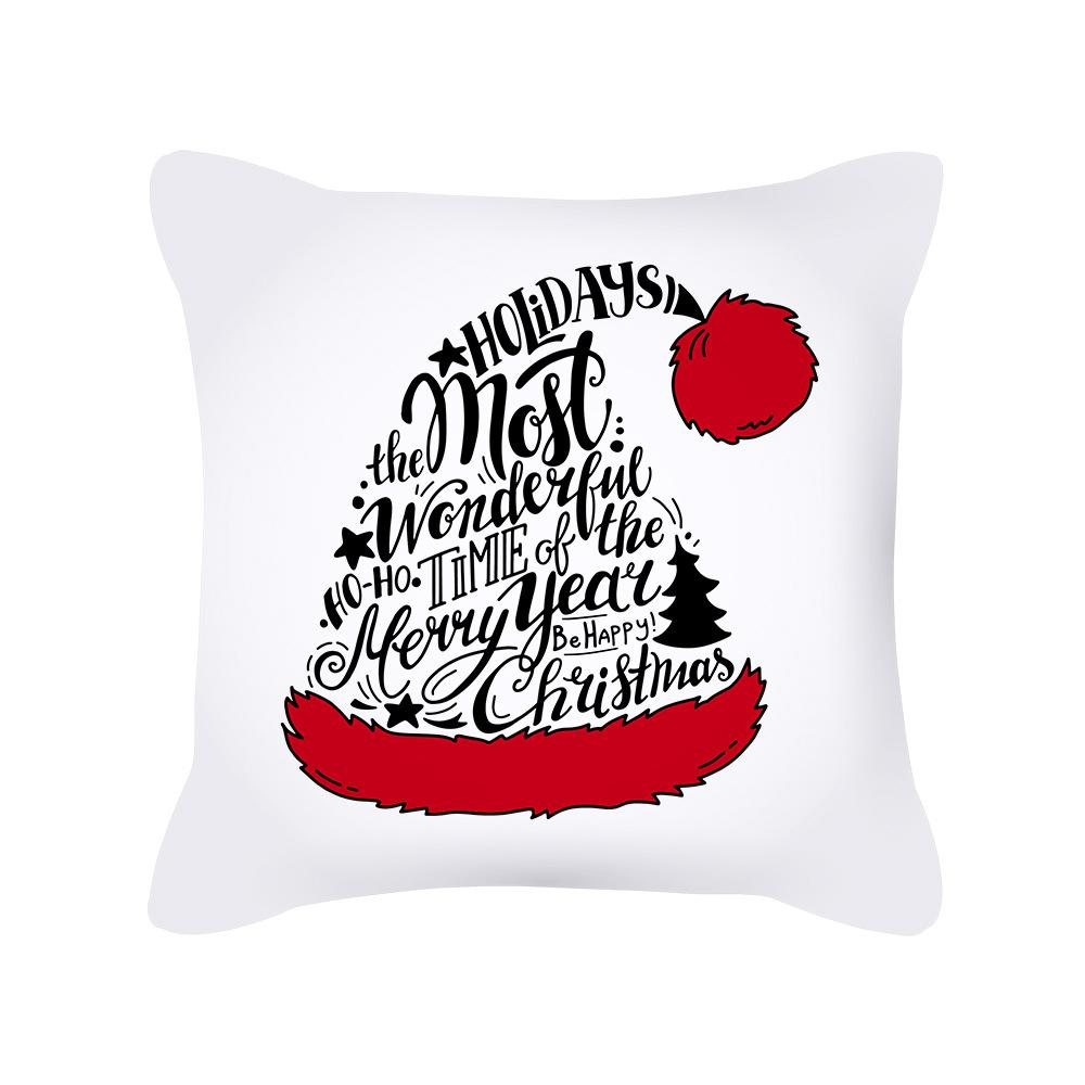 New Ins Nordic Cartoon Christmas Pillow Cover Holiday Gift Square Cushion Cover Pillow Cover