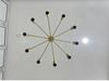 20 Light Brass Pendant Mid Century Modern Raw Brass Sputnik chandelier light Fixture