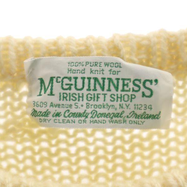 McGUINNESS 80s Fisherman Vintage Long sleeve wool sweater knit Men's Used