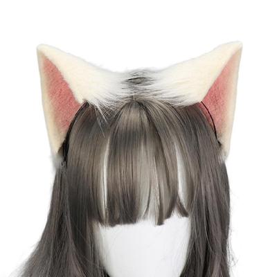 Cosplay Anime Character Headband Plush Cute Foxes Ear Shape Hair Hoop for Girls
