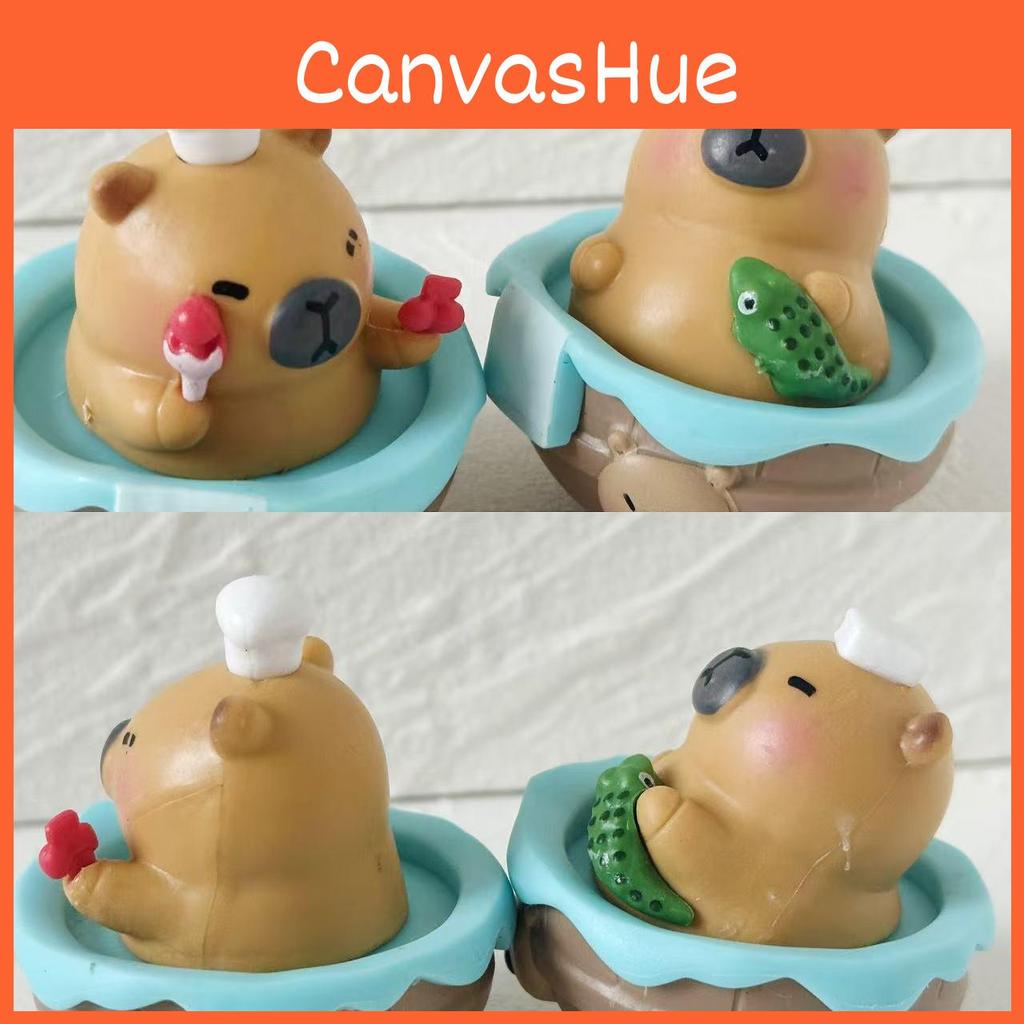 Bathing Tumbler Capybara Toy Pvc Action Figures Model Decoration Kids Gifts