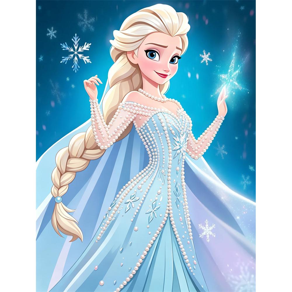 

Disney Pearl Painting Frozen Elsa 5D DIY Pearl Picture Crafts for Adults/Beginners Gift Ideas Home Decor 30x40