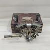 Nautical Brass Sextant with Wooden Box Telescope Maritime Navigation Instrument 12 Cm Gift Item